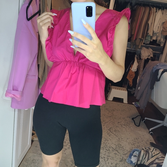 Zara hot pink top - Picture 5 of 7